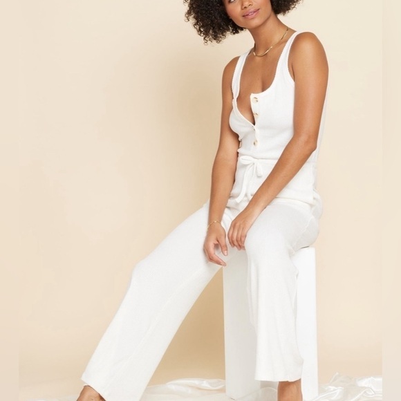 L*Space Head in the clouds jumpsuit in white NWT - Picture 2 of 7